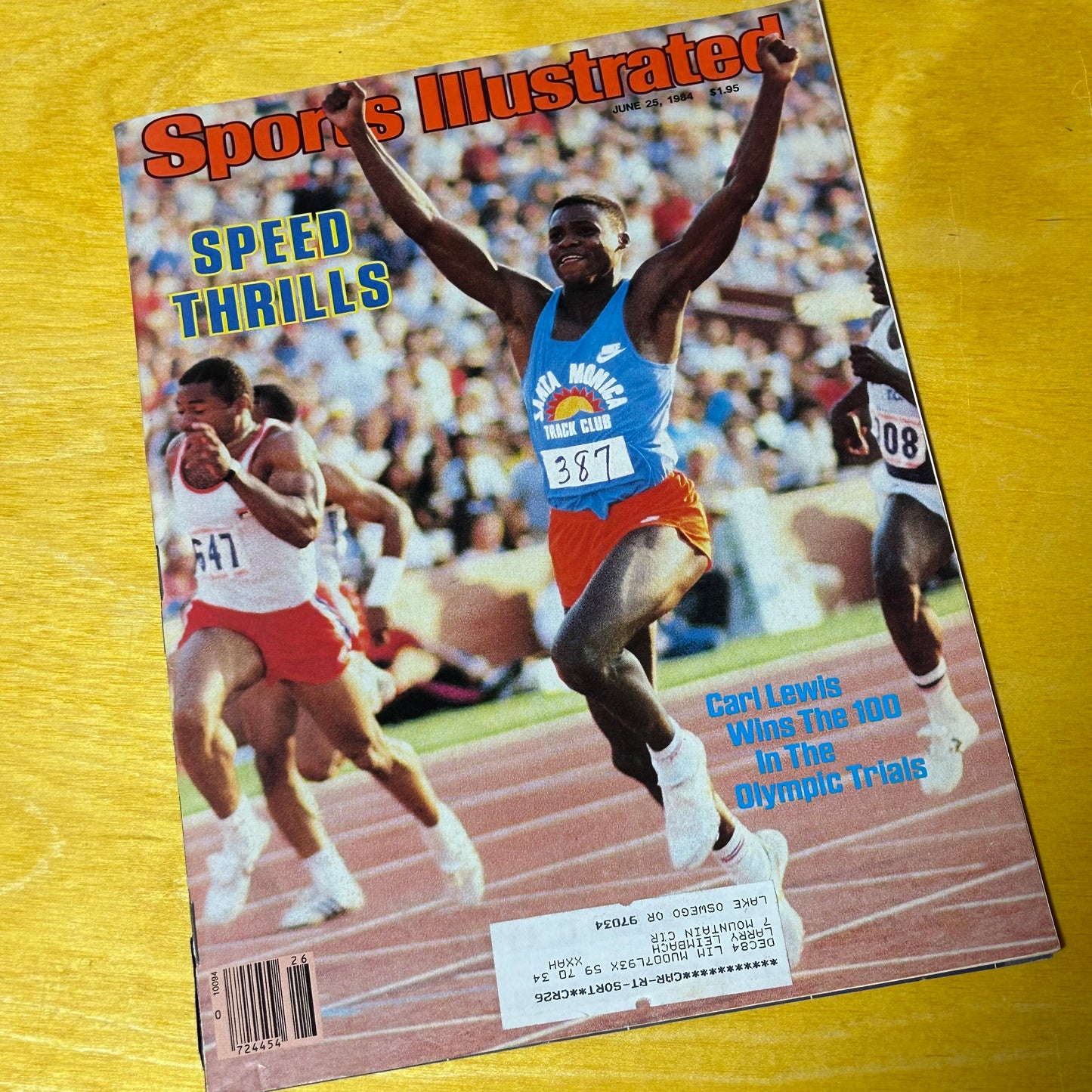 Original June 1984 Sports Illustrated Santa Monica Track Issue