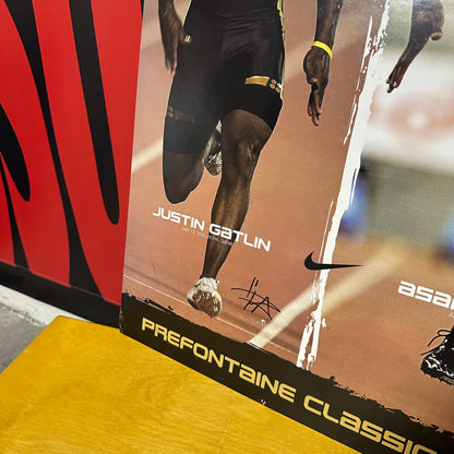 Rare 2006 Prefontaine Classic Justin Gatlin Signed Display
