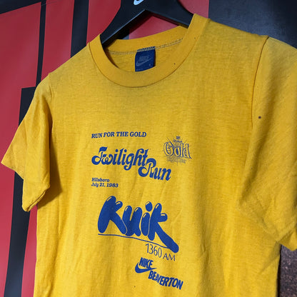 Grail Original 1983 Beaverton Olympia Gold Promotional Marathon Tee