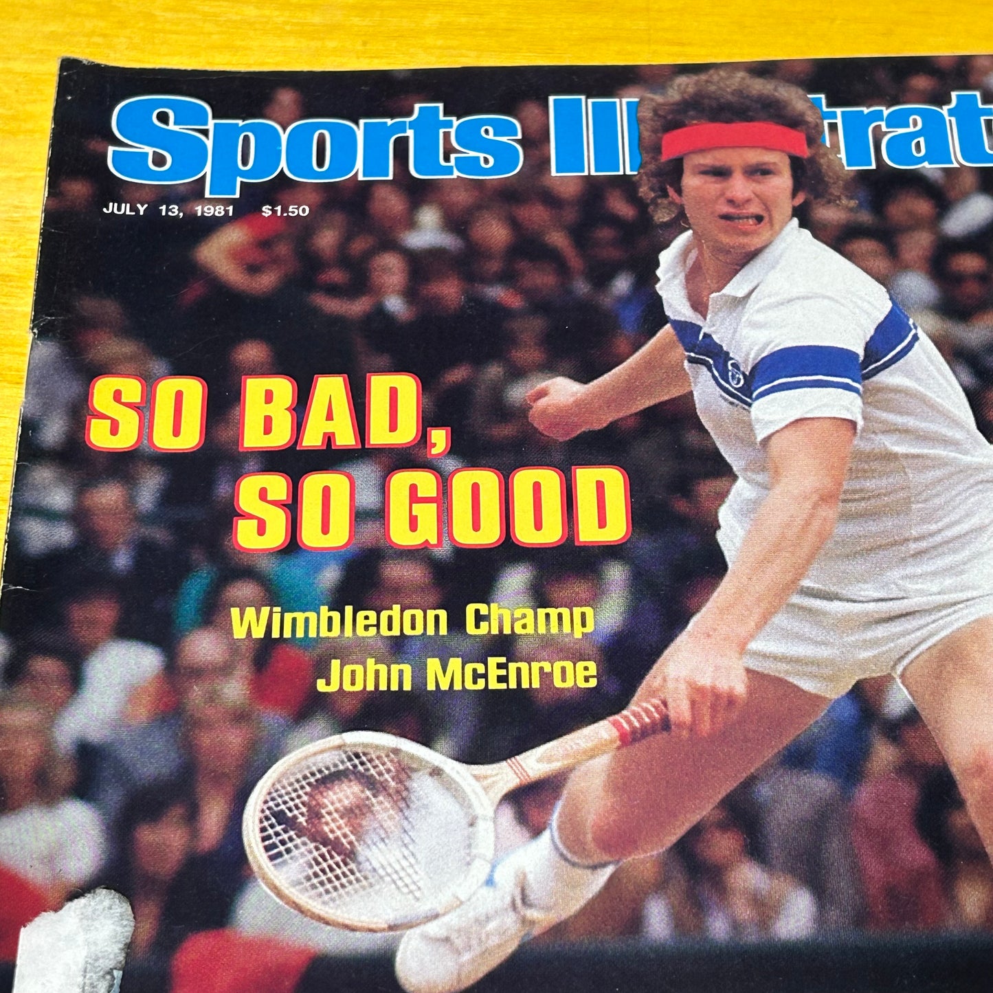 Original July 1981 Sports Illustrated John McEnroe Issue