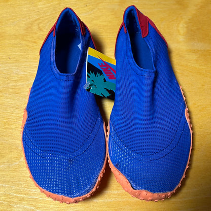 Deadstock Brand New Original 1990 Aqua Sock (Blue/Orange) Small