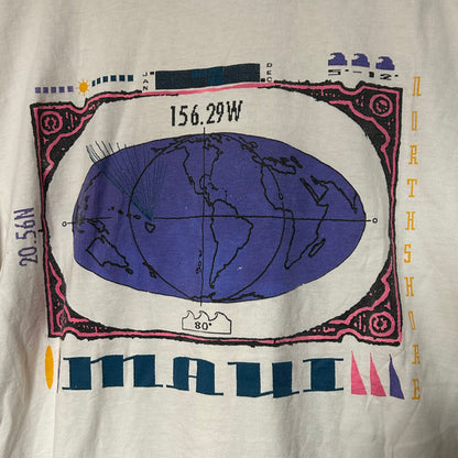Grail Original Early 90s Aqua Gear Maui Tee
