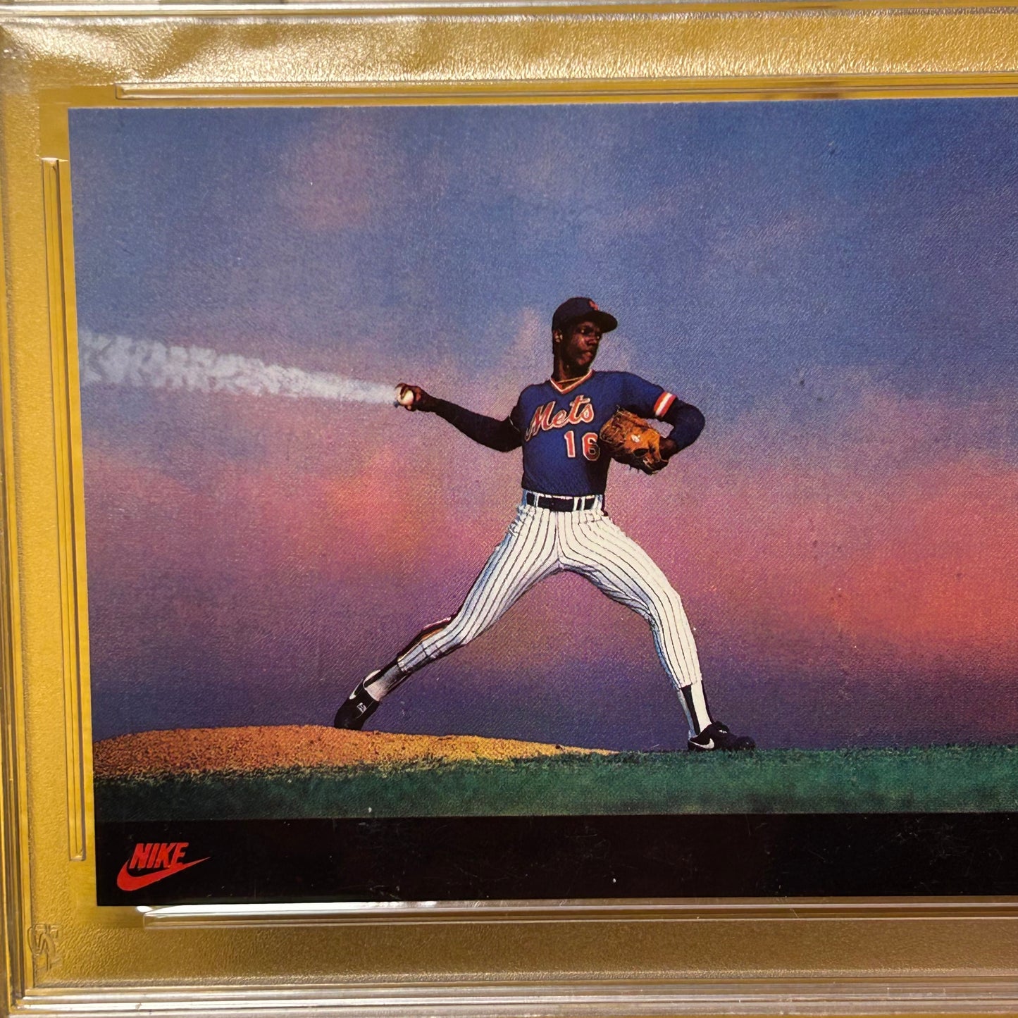 Original 1985 Dwight Gooden PSA 9 Promo Mini Poster