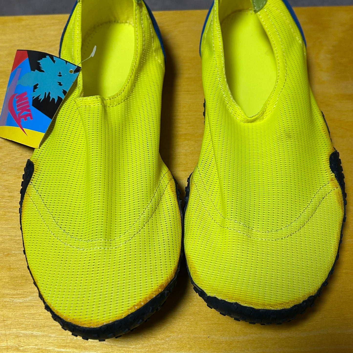 Deadstock Brand New Original 1990 Aqua Sock (Neon) XL
