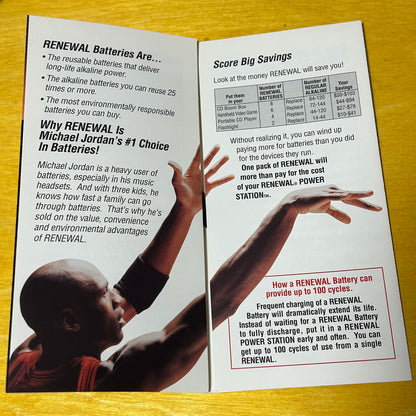 Rare Original 90s Promotional Rayovak Marketing Pamphlet Store Display