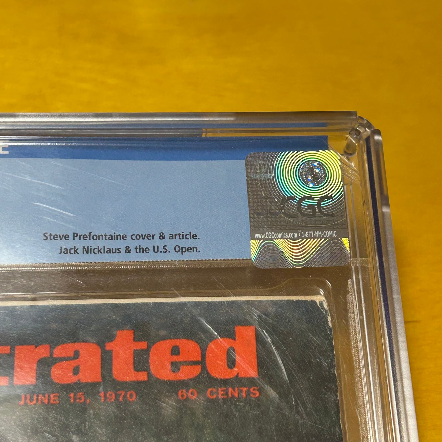 Original 1970 Sports Illustrated Prefontaine Cover Issue CGC Graded 6.0