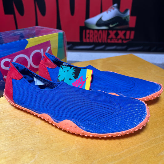 Deadstock Brand New Original 1990 Aqua Sock (Blue/Orange) Medium