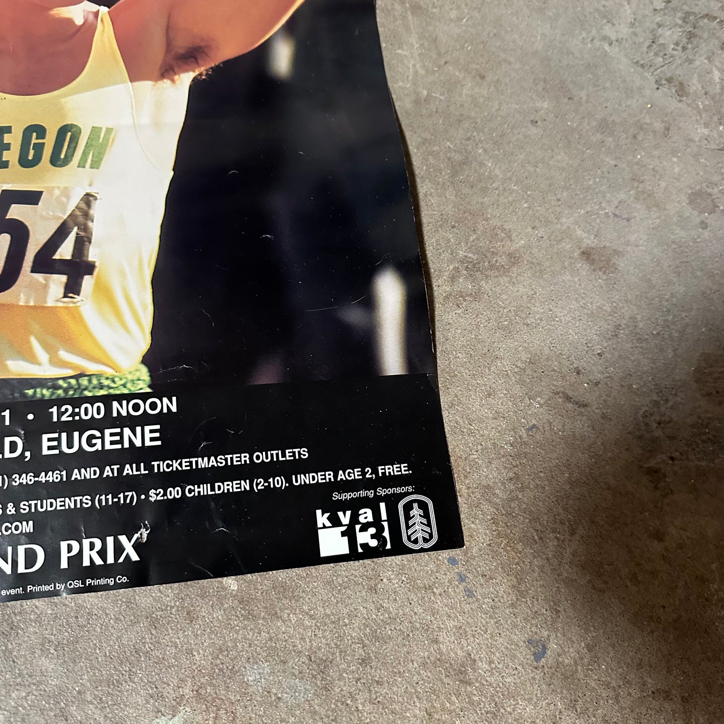 Original 2001 Prefontaine Classic Poster