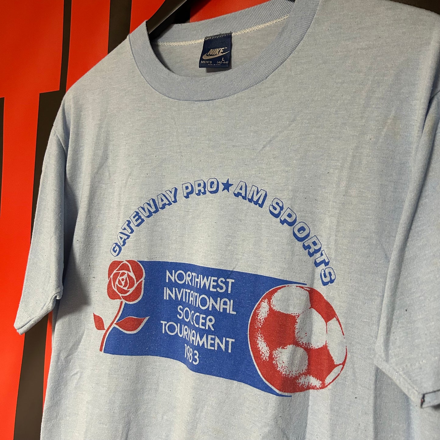 Rare Original 1983 Promotional Gateway Pro-Am Soccer Event Tee