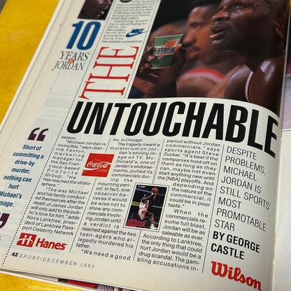 Original 1993 December Michael Jordan Sport Magazine Issue