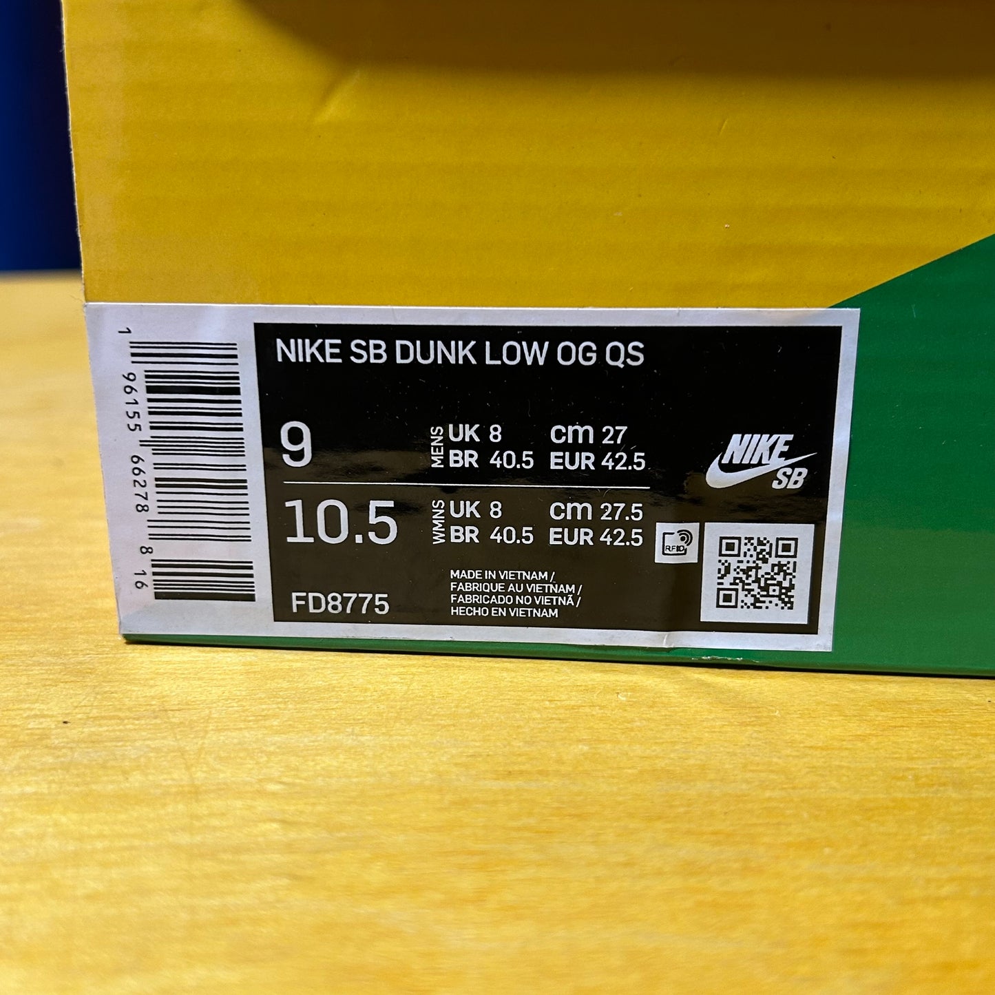 DS Brand New 2022 “HUF” NY SB Dunk Low