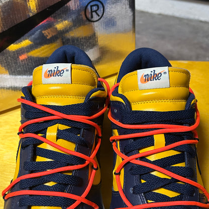 2019 Dunk Low Off-White "Michigan" University Gold