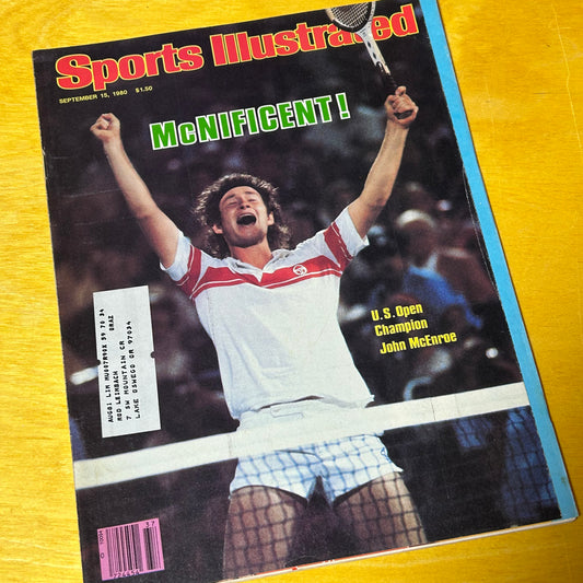 Original September 1980 Sports Illustrated McEnroe Issue