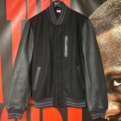 Brand New Mid 2000s Wool/Leather Destroyer Varsity Jacket