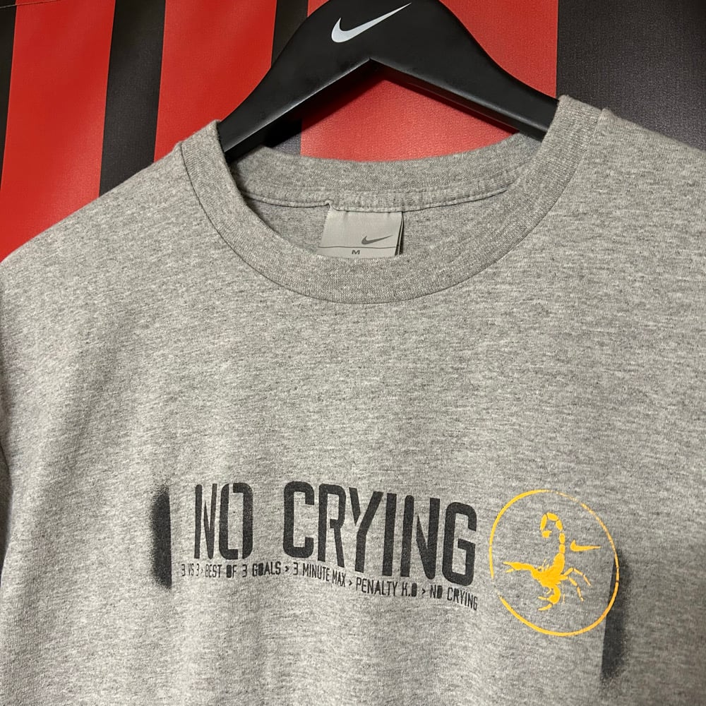 Promotional "No Crying" Scorpion Soccer Campaign Tee